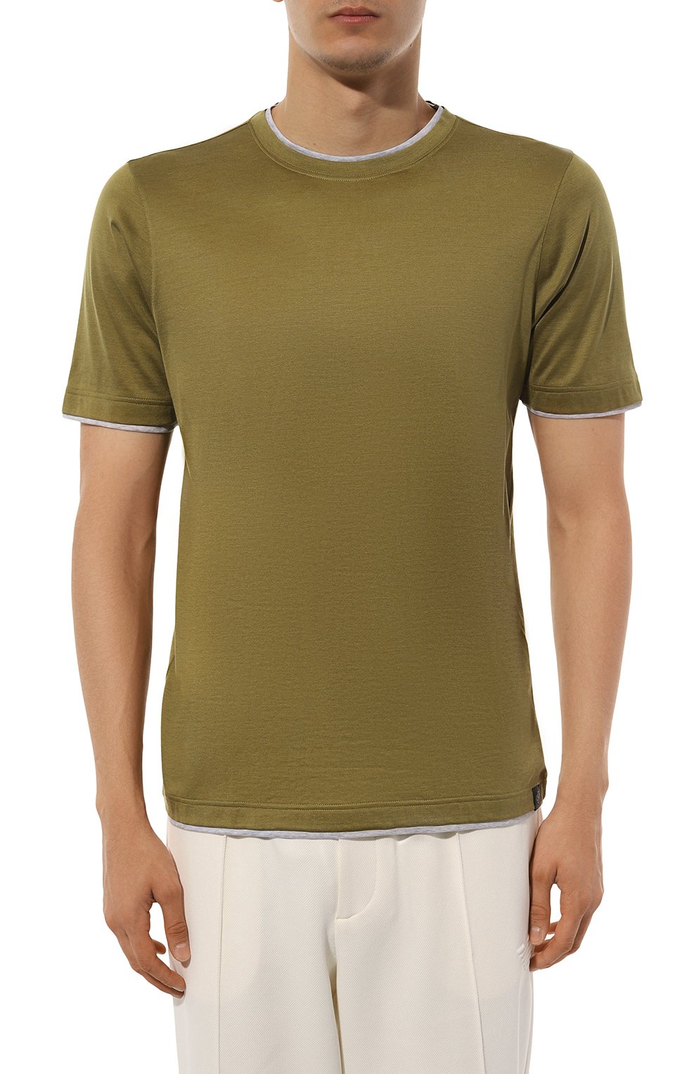 Футболка из шелка и хлопка GRAN SASSO, арт. 60123/78410, фото 3