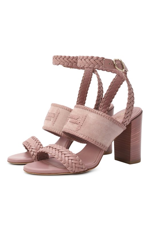 

Замшевые босоножки Tod’s, Розовый