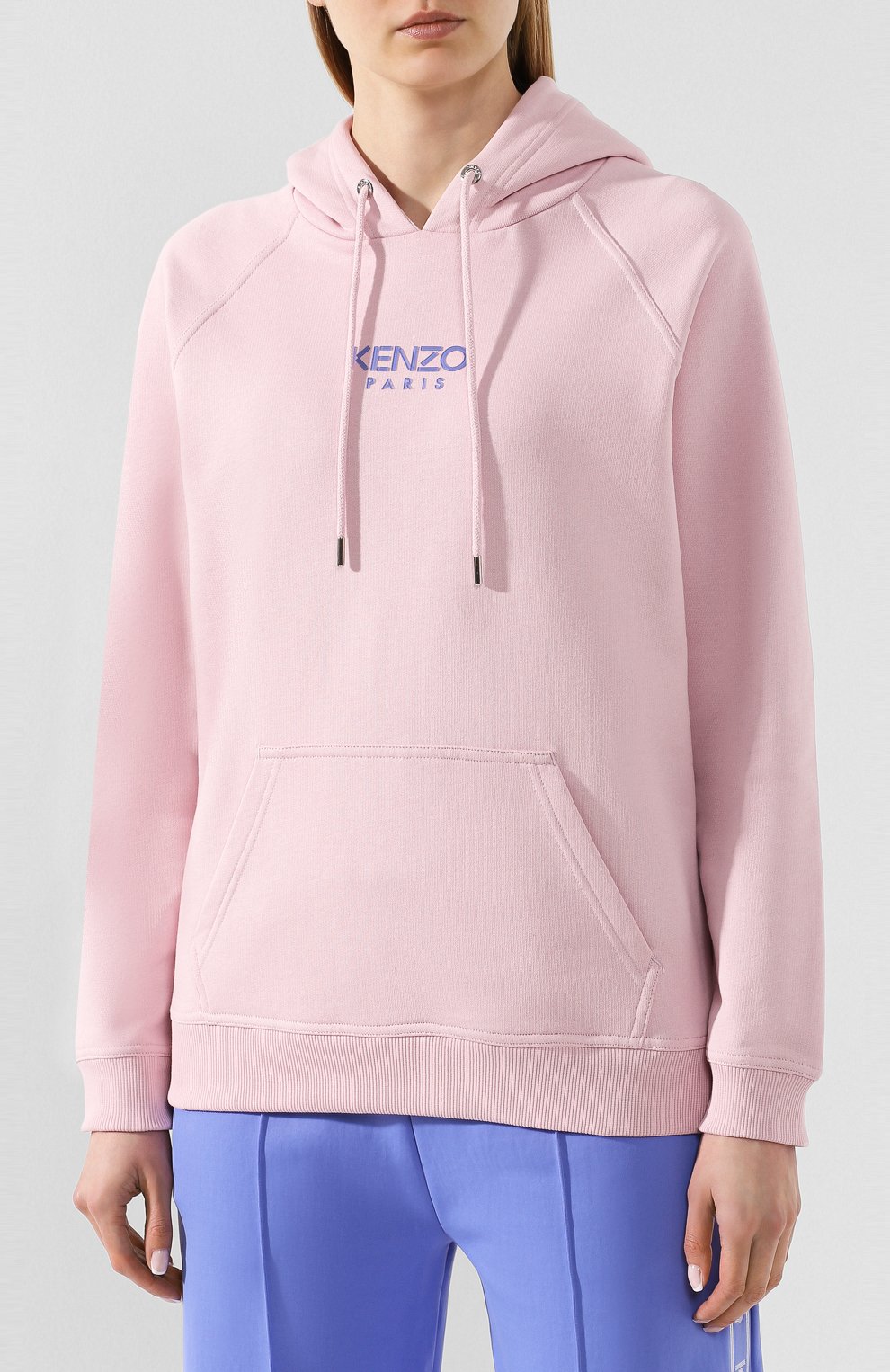 Хлопковое худи KENZO светло-розового цвета по цене 26900 руб., арт. FA52SW771962, фото 3 Хлопковое худи KENZO, арт. FA52SW771962, фото 3