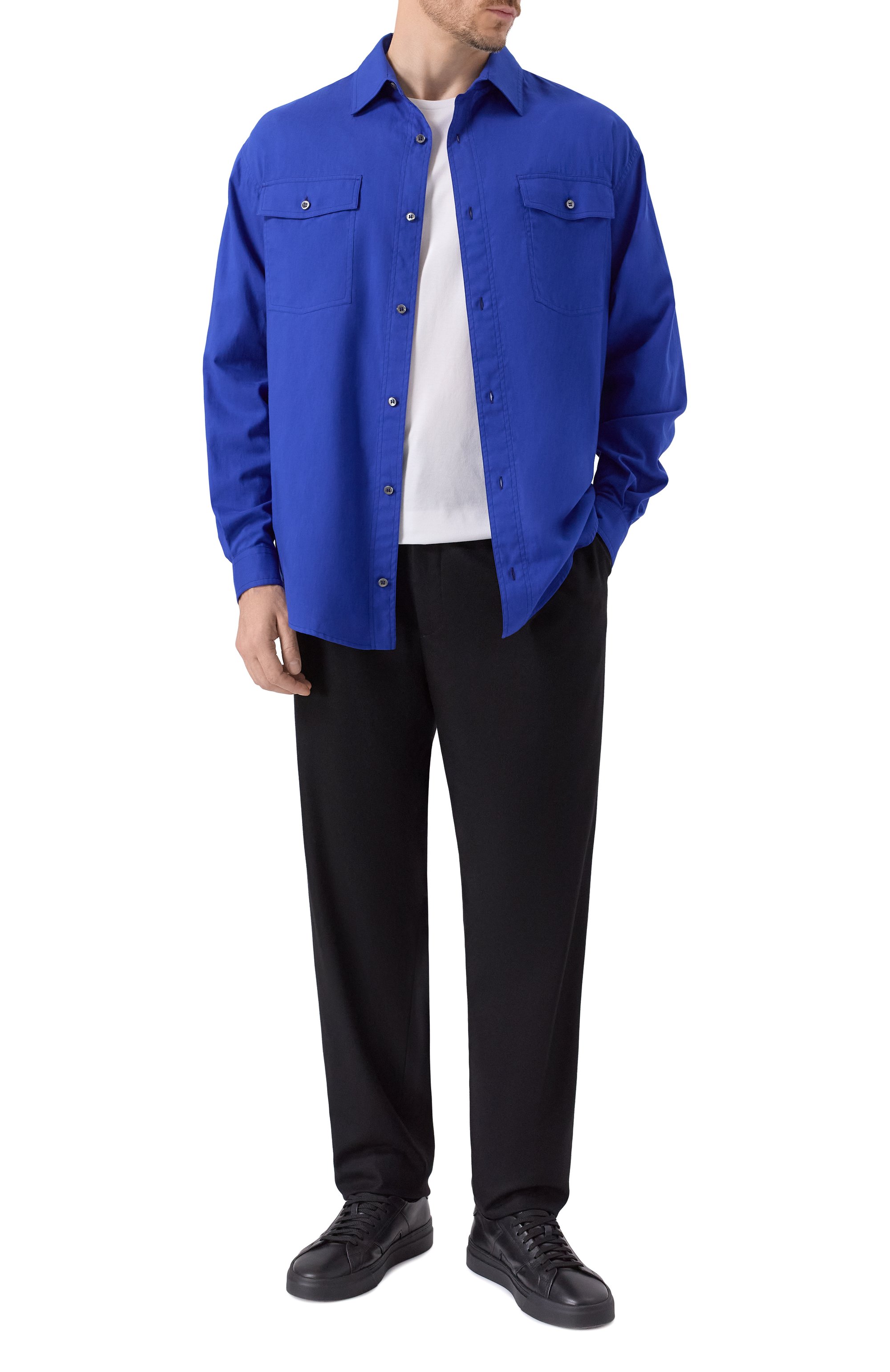 Хлопковая рубашка GIORGIO ARMANI, арт. GM001790/TE17713, фото 2