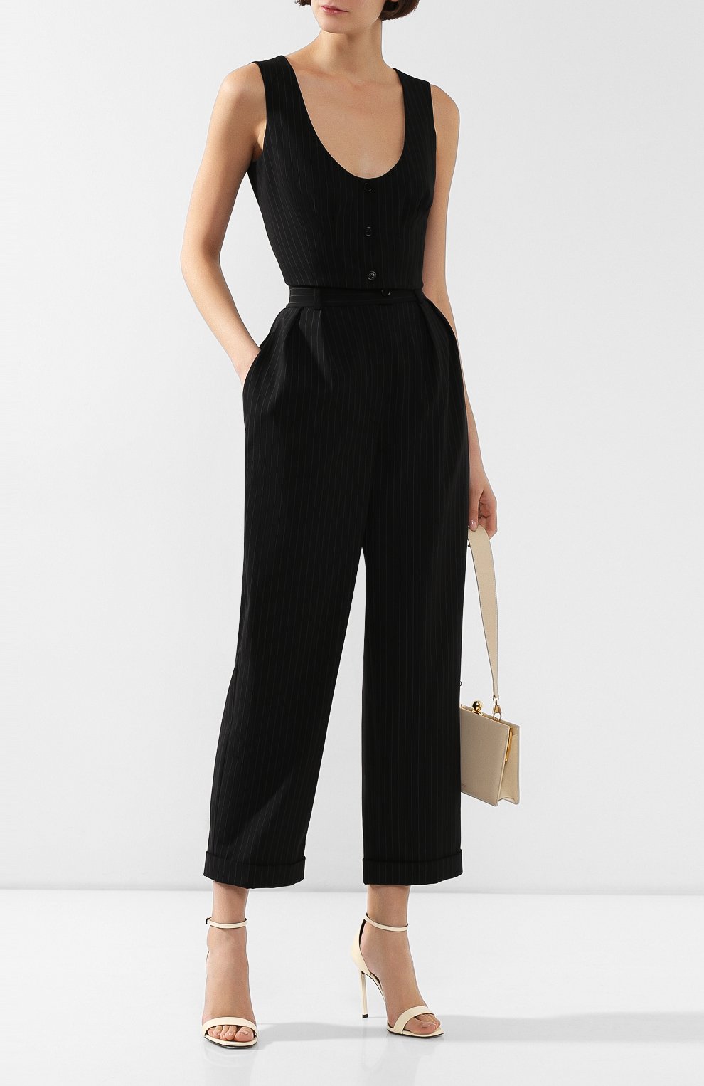 Жилет ULYANA SERGEENKO черного цвета по цене 60000 руб., арт. 1297т18 (GLT001FW18P), фото 2 Жилет ULYANA SERGEENKO, арт. 1297т18 (GLT001FW18P), фото 2