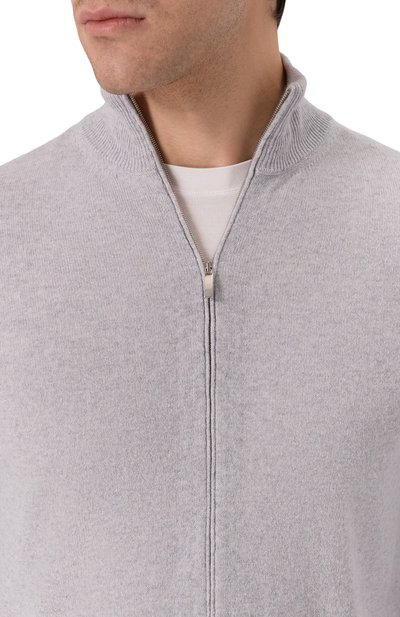 Кашемировый кардиган MVST светло-серого цвета по цене 129500 руб., арт. BM12-108PLG0, фото 5 Кашемировый кардиган MVST, арт. BM12-108PLG0, фото 5