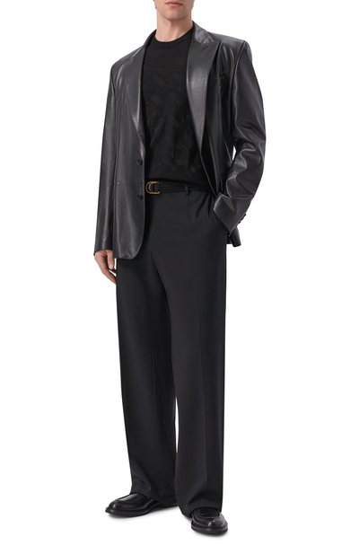 Мужской кожаный пиджак DOLCE & GABBANA, арт. G2TV4L/HULY7