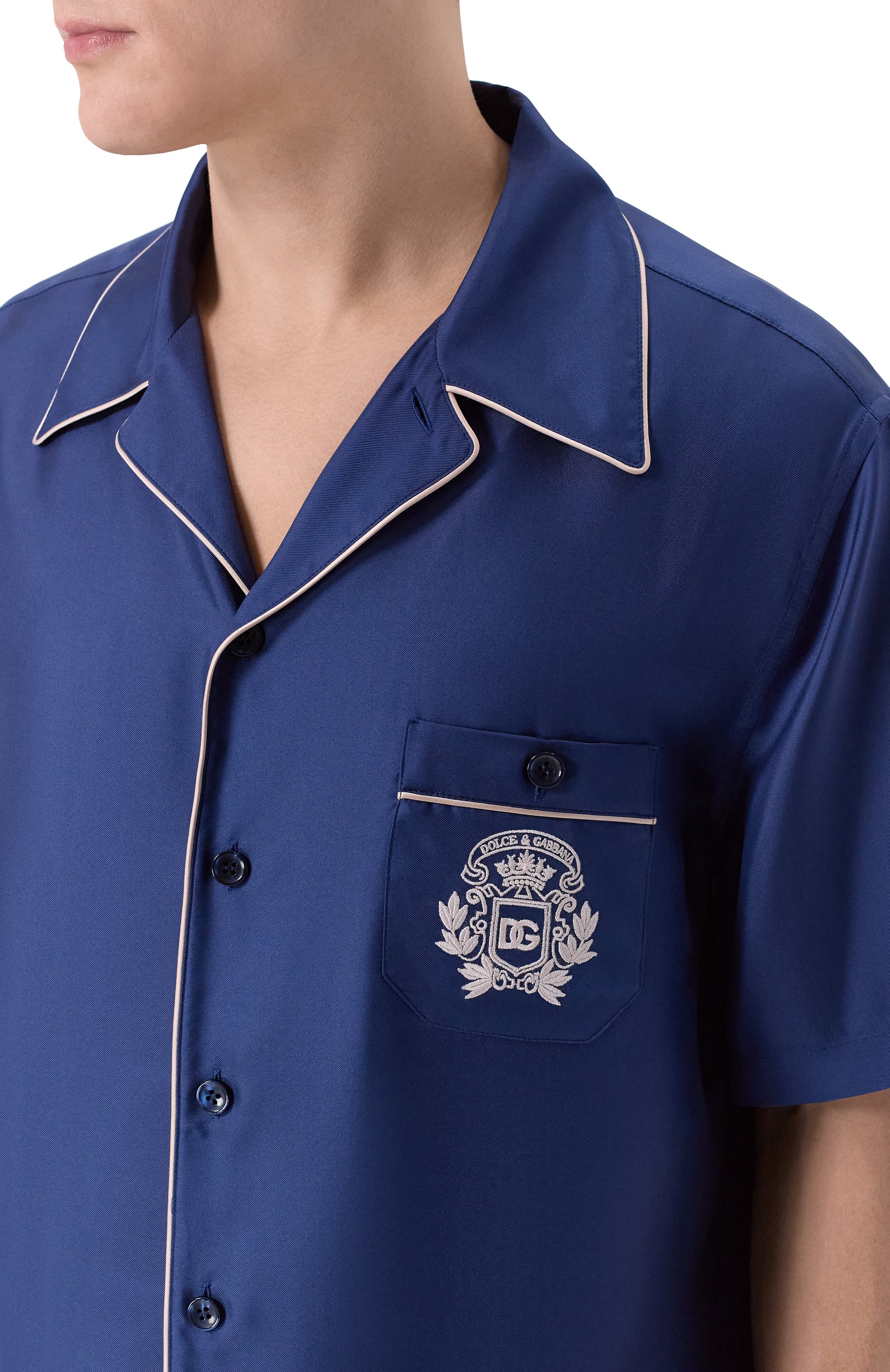 Шелковая рубашка DOLCE & GABBANA, арт. G5KS3Z/GK254, фото 5