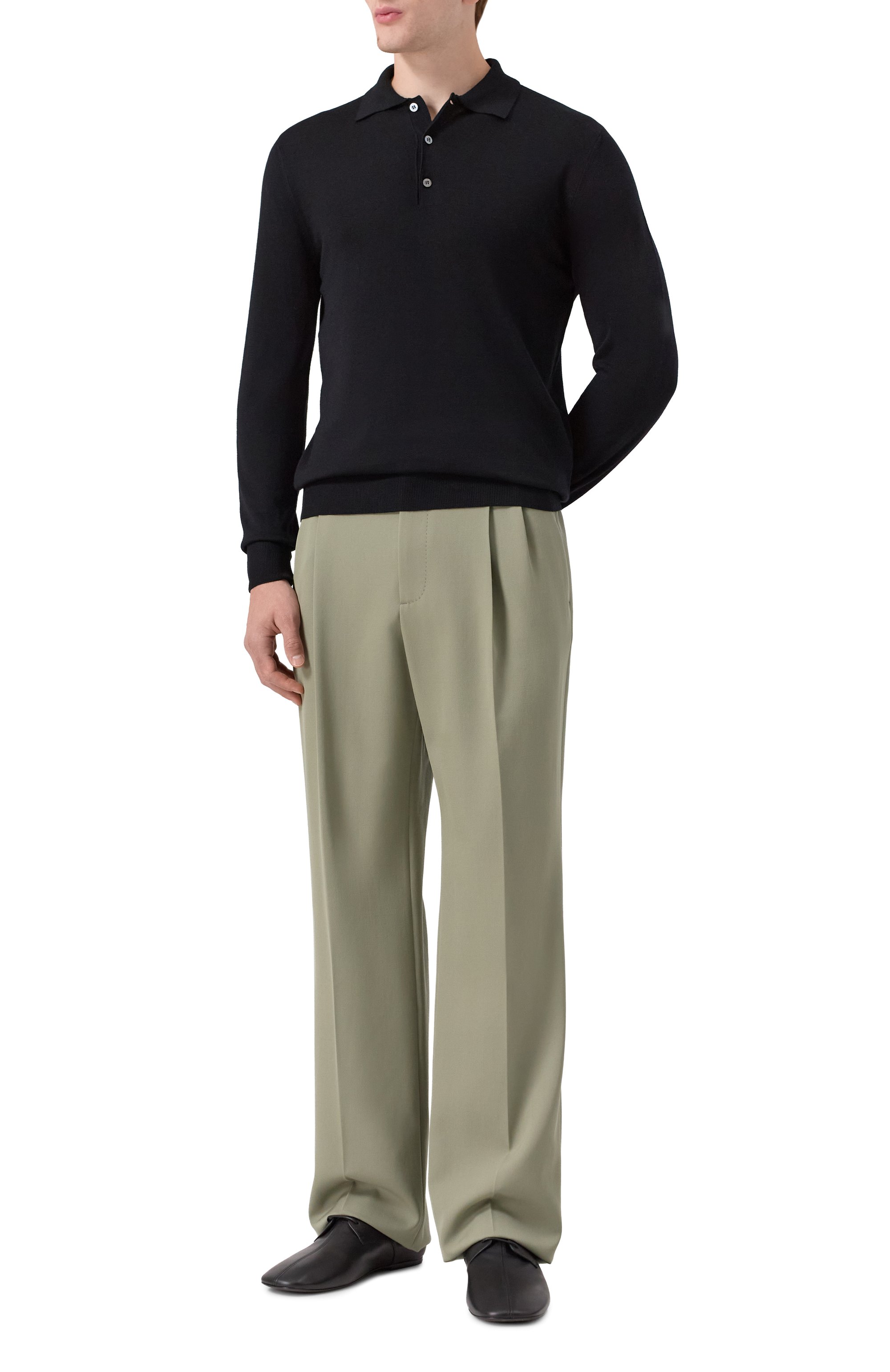 Шерстяные брюки VALENTINO, арт. 7V3RBM86/4K8, фото 2