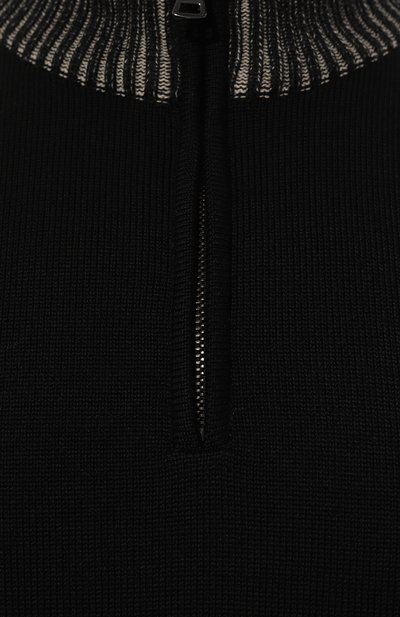 Шерстяной джемпер PAUL&SHARK черного цвета по цене 43600 руб., арт. 14311117, фото 5 Шерстяной джемпер PAUL&SHARK, арт. 14311117, фото 5