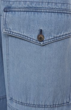 Мужские джинсы DRIES VAN NOTEN голубого цвета, арт. 251-020963-1562 | Фото 6 (Материал внешний: Хлопок, Деним; Длина (брюки, джинсы): Стандартные; Силуэт М (брюки): Широкие; Кросс-КТ: Деним; Детали: Накладные карманы; Стили: Streetwear)