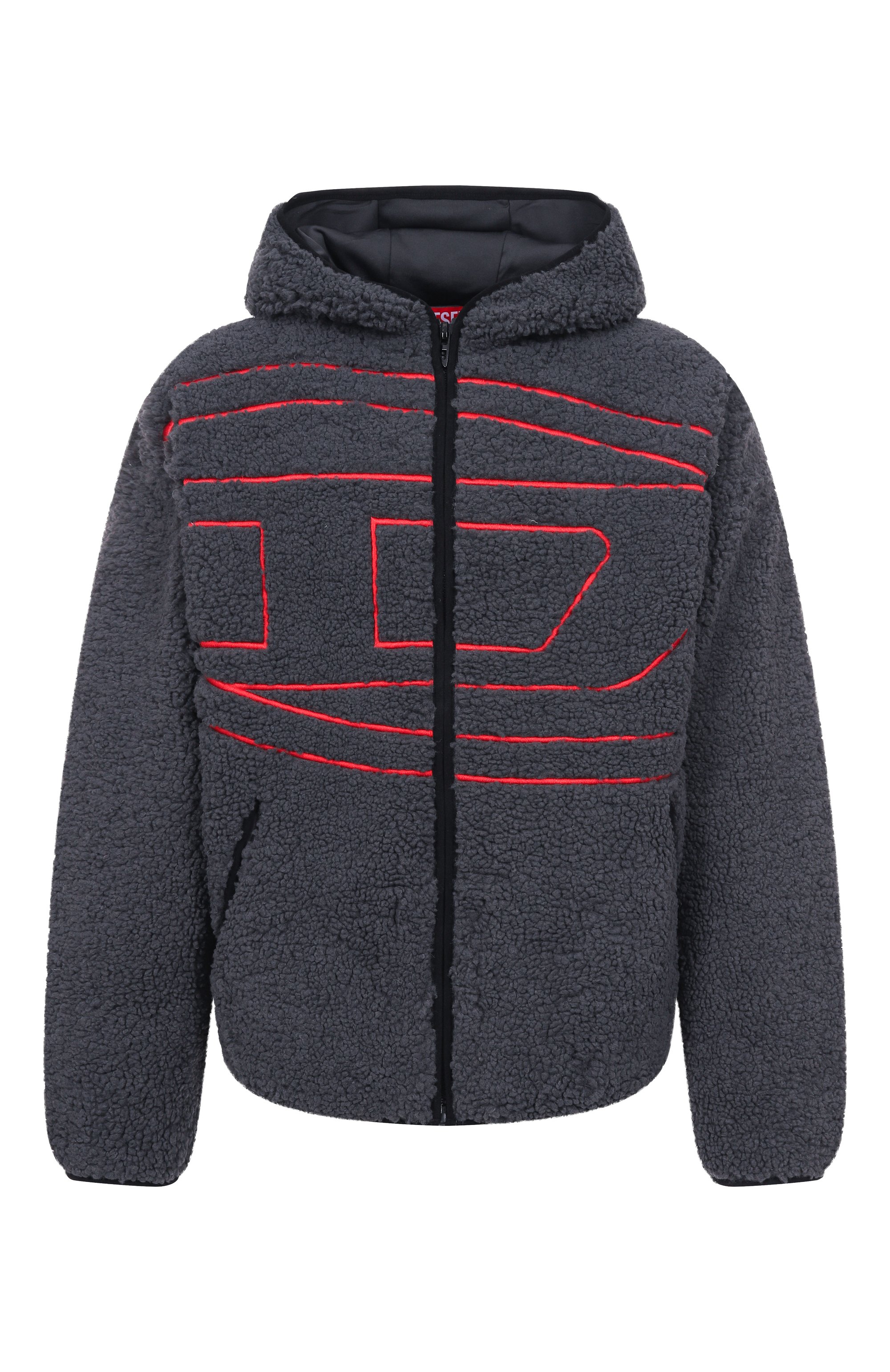 Куртка DIESEL темно-серого цвета по цене 42950 руб., арт. A18947/0KIBT, фото 1 Куртка DIESEL, арт. A18947/0KIBT, фото 1