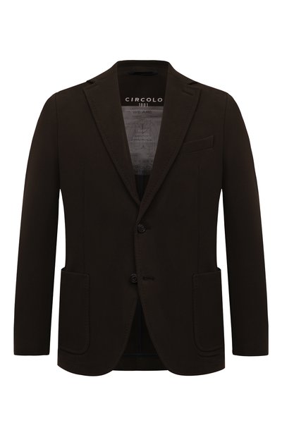Хлопковый пиджак CIRCOLO 1901 темно-серого цвета по цене 45150 руб., арт. CN3580, фото 1 Хлопковый пиджак CIRCOLO 1901, арт. CN3580, фото 1