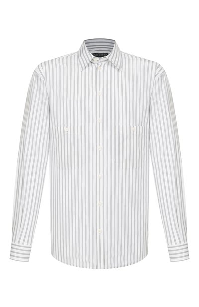 Мужская хлопковая рубашка DOLCE & GABBANA, арт. G50C7T/FR5Z6