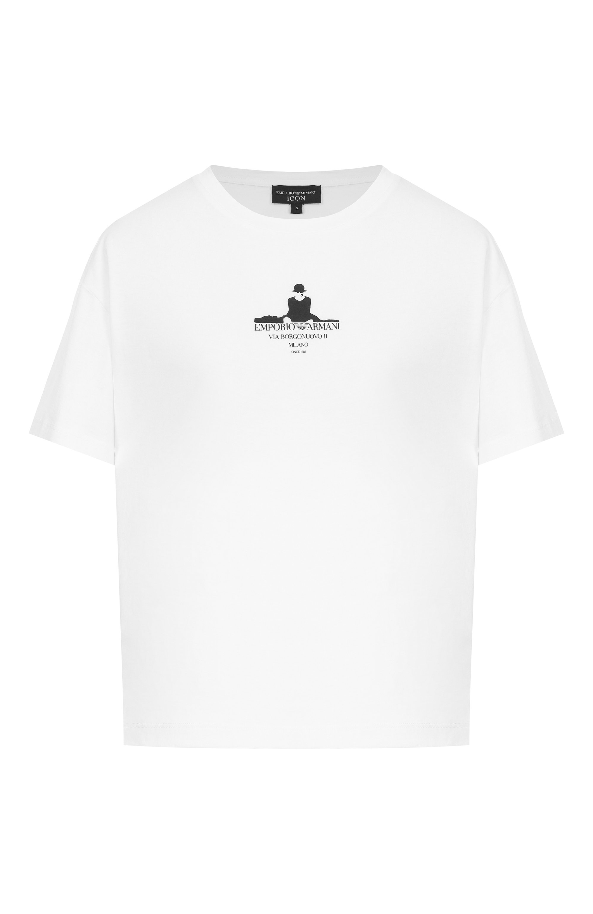 Хлопковая футболка EMPORIO ARMANI, арт. EW002248/AF12567/U0002, фото 1