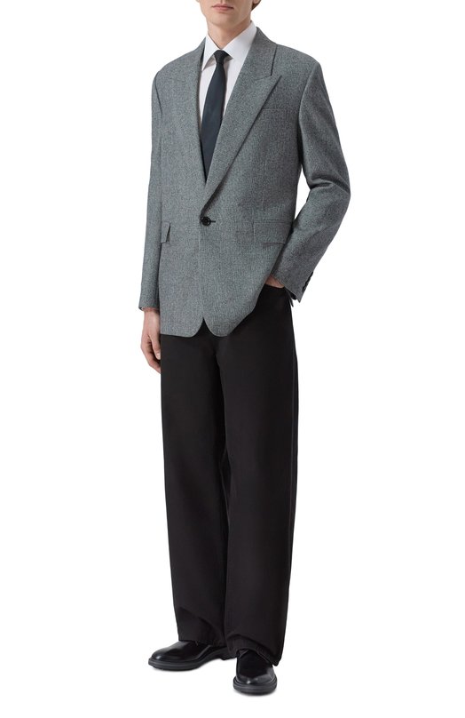 Шерстяной пиджак Saint Laurent 837196/Y5H54 Серый  837196/Y5H54 Фото 2