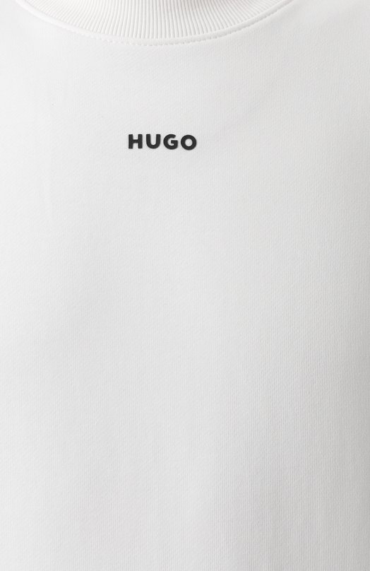 Хлопковый свитшот HUGO 50525892 Белый  50525892 Фото 6