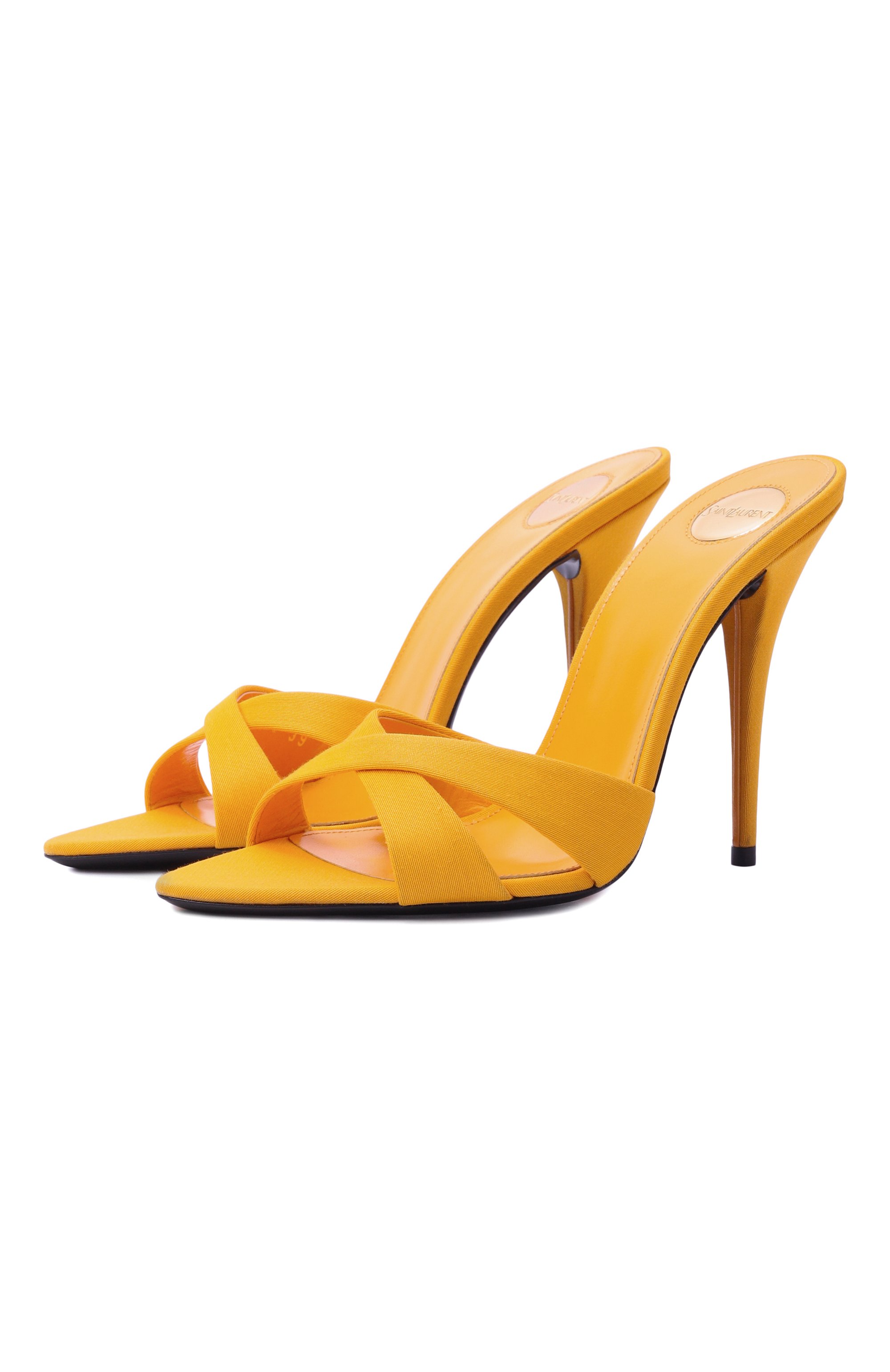 Текстильные мюли kirat 110 SAINT LAURENT, арт. 859308/AAF3H, фото 1