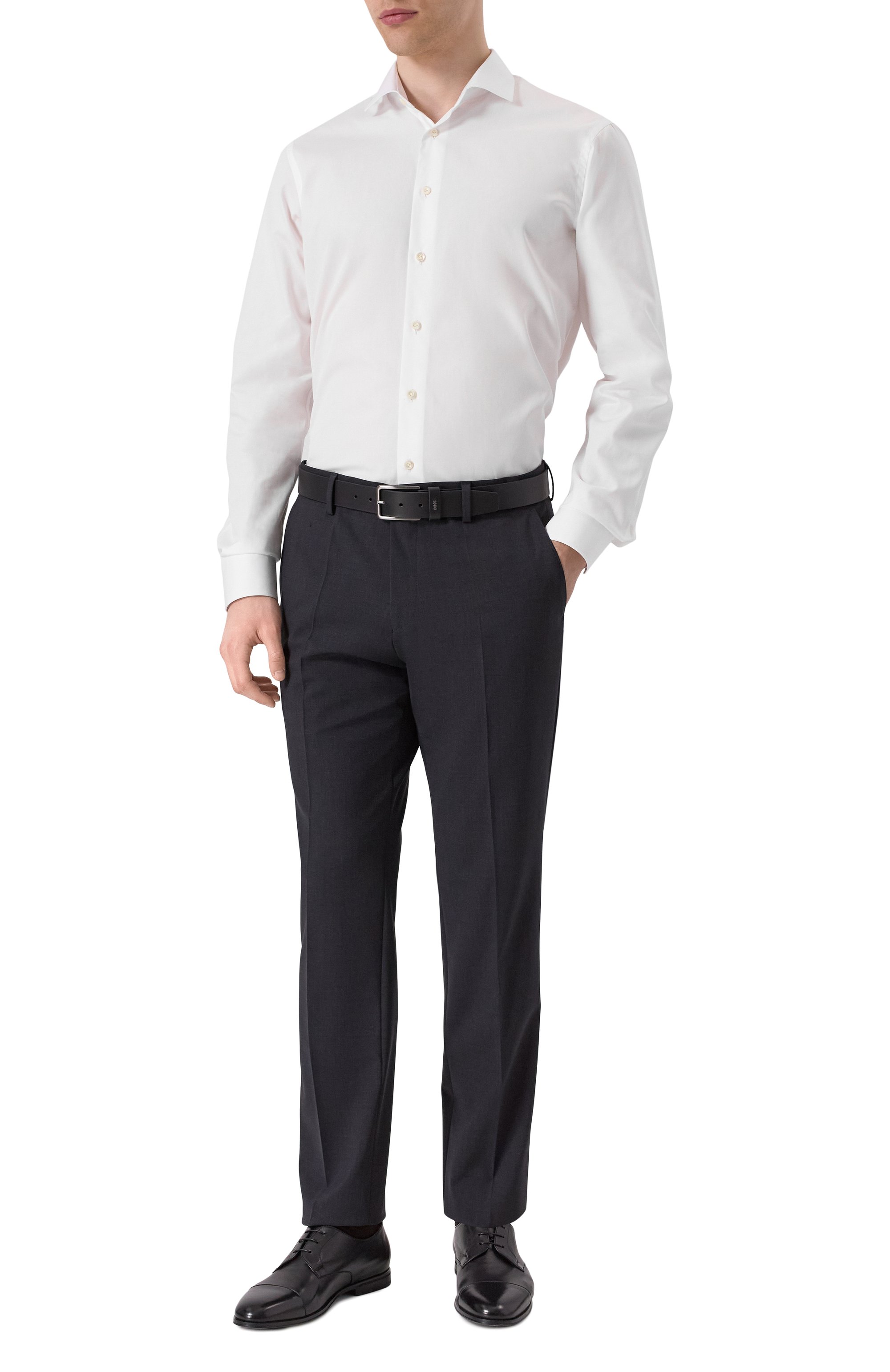 Шерстяные брюки BOSS, арт. 50480009, фото 2