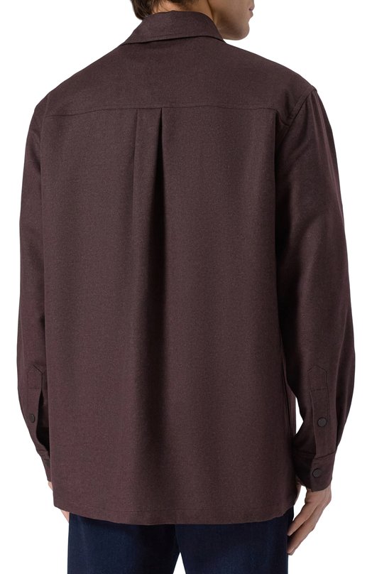 Рубашка из кашемира и шерсти MVST M25.1MM.B002/F067 Коричневый  M25.1MM.B002/F067 Фото 4