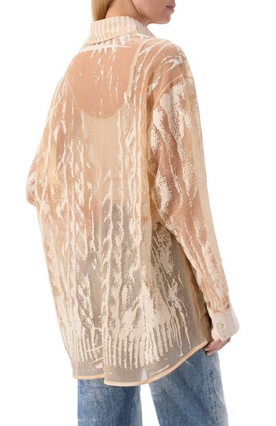 Хлопковая блузка c-overy DIESEL, арт. A21578/0SHAY, фото 4