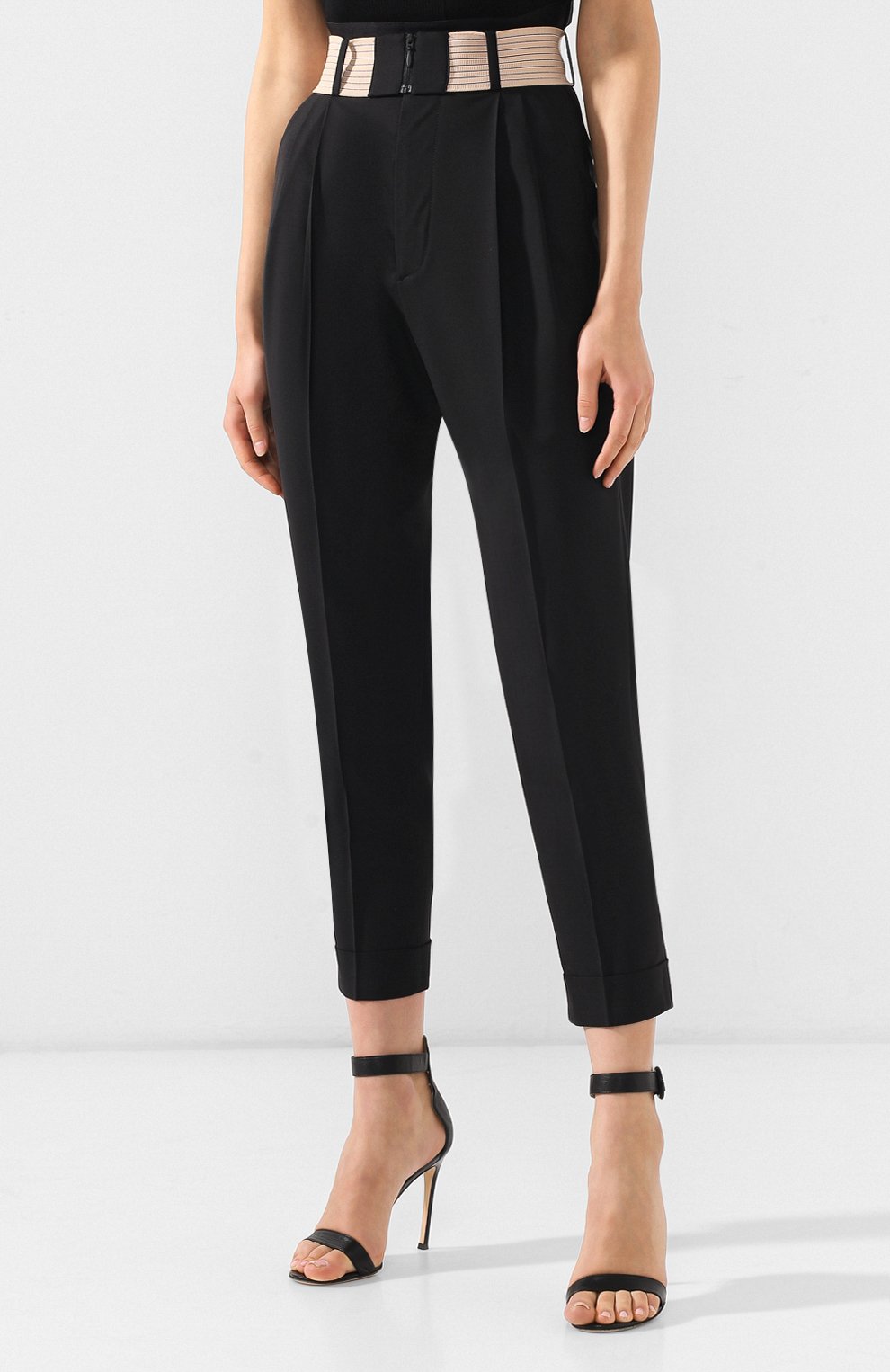 Шерстяные брюки DSQUARED2 черного цвета по цене 42500 руб., арт. S72KA0901/S49807, фото 3 Шерстяные брюки DSQUARED2, арт. S72KA0901/S49807, фото 3