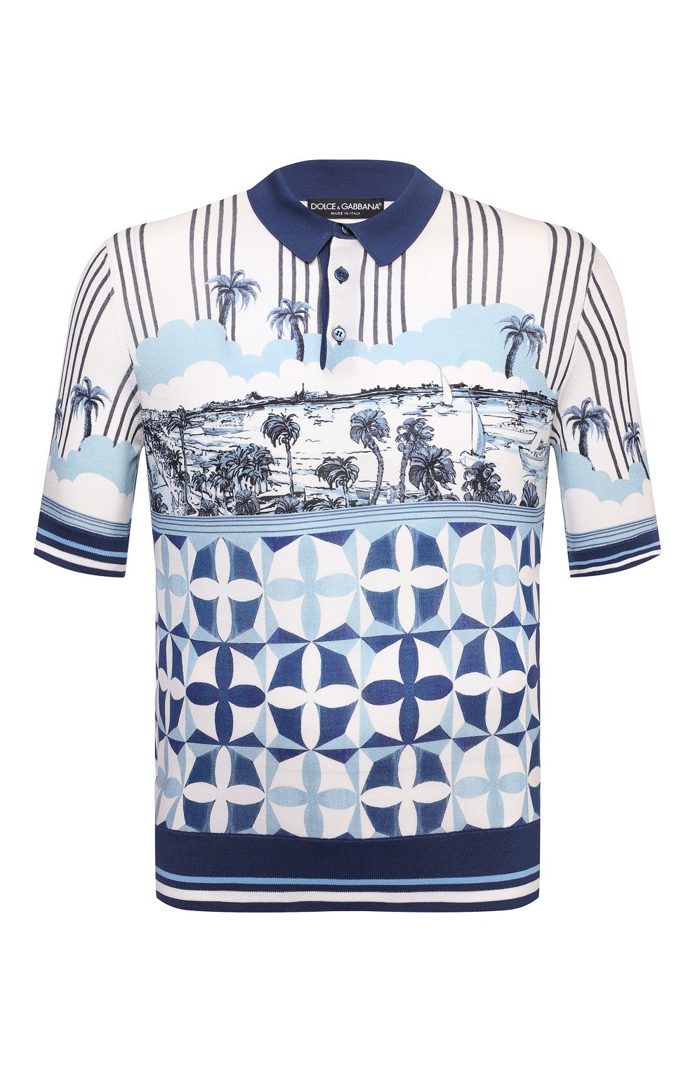 Шелковое поло DOLCE & GABBANA, арт. GXA75T/JAHID, фото 1