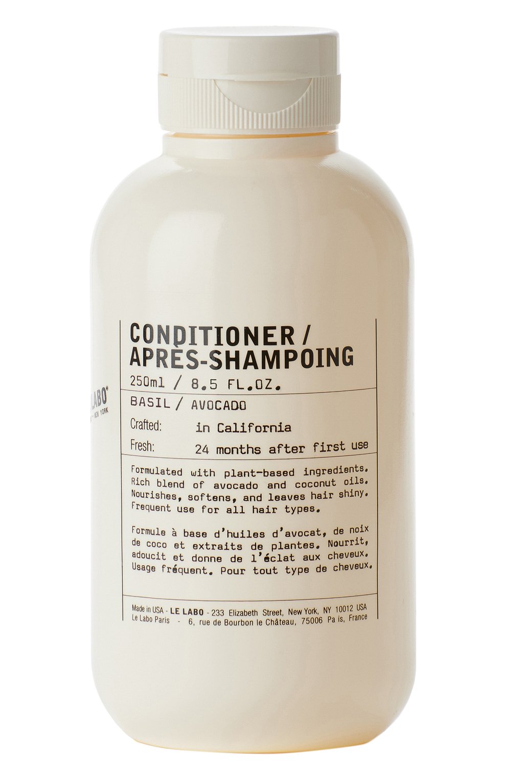 Кондиционер для волос basil (250ml) LE LABO бесцветного цвета по цене 1970 руб., арт. 842185117544, фото 1 Кондиционер для волос basil (250ml) LE LABO, арт. 842185117544, фото 1
