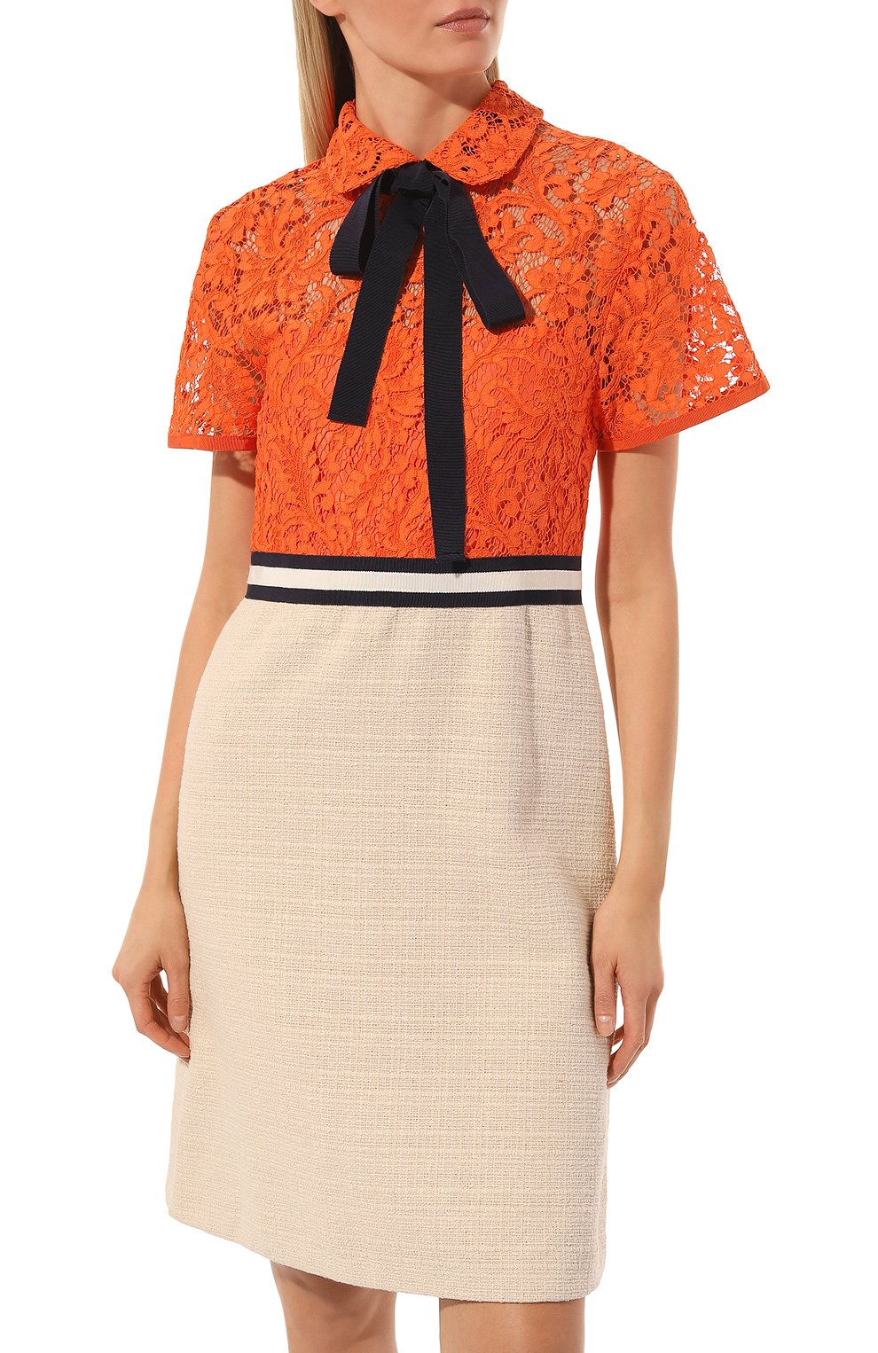 Платье из хлопка и вискозы GUCCI, арт. 569954 ZABMT, фото 3