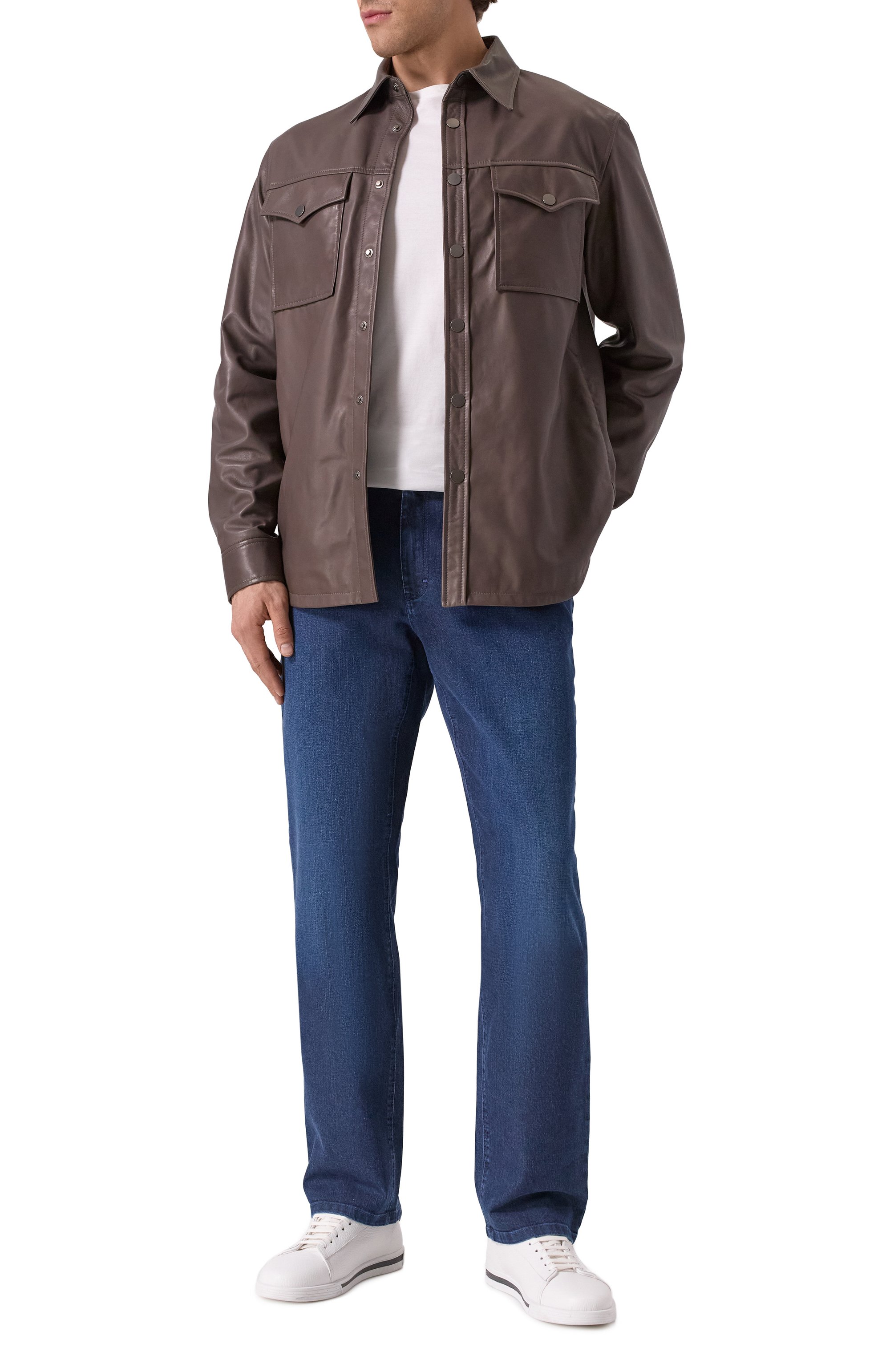 Кожаная куртка-рубашка MVST, арт. 54204/58-68, фото 2