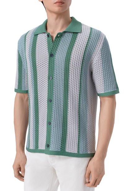 Рубашка из шелка и хлопка MVST, арт. M26.2PM.K144/Y207 KNIT SETA-C0T0NE, фото 3