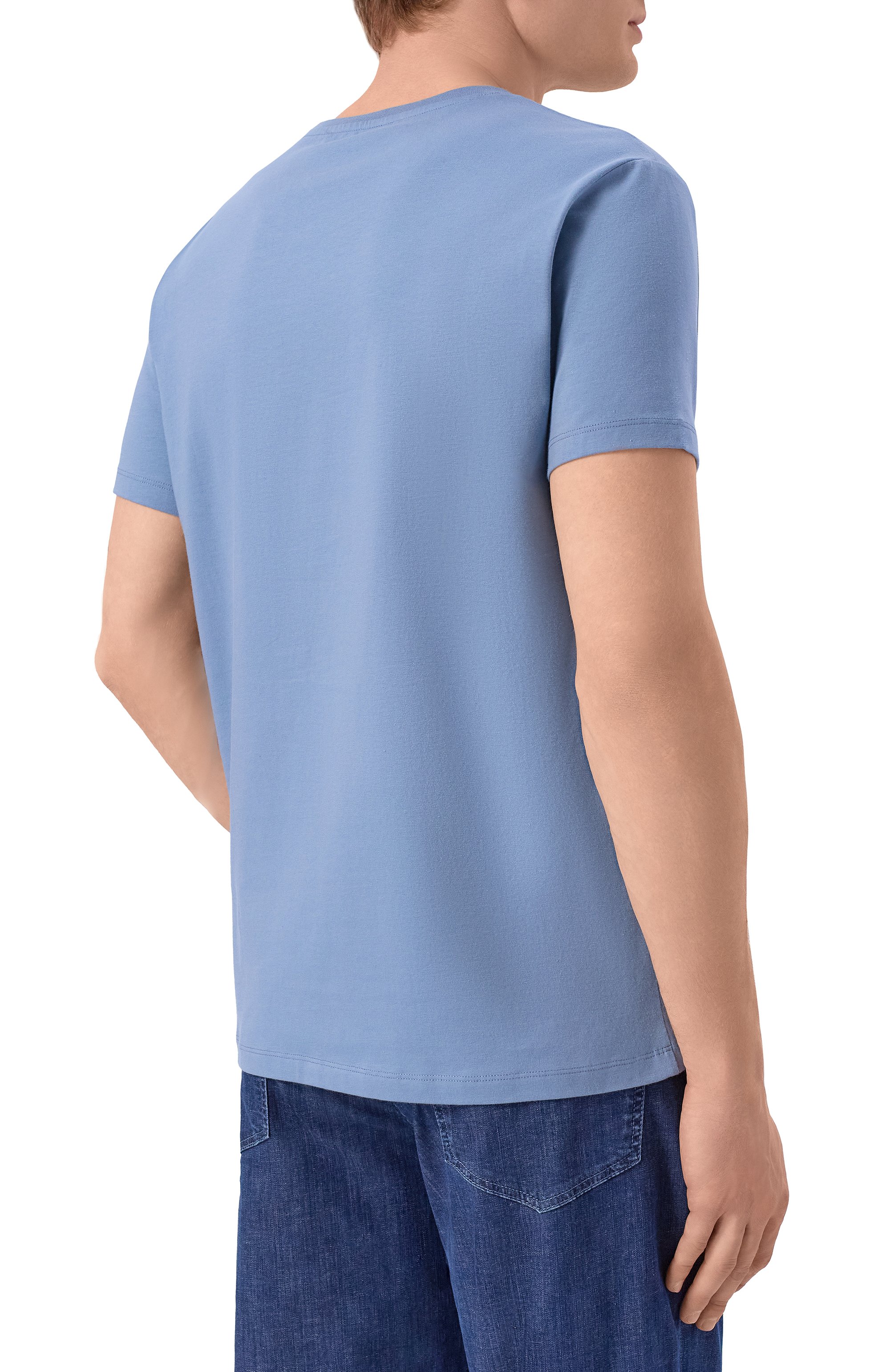 Хлопковая футболка TRUSSARDI, арт. G0228000123N, фото 4