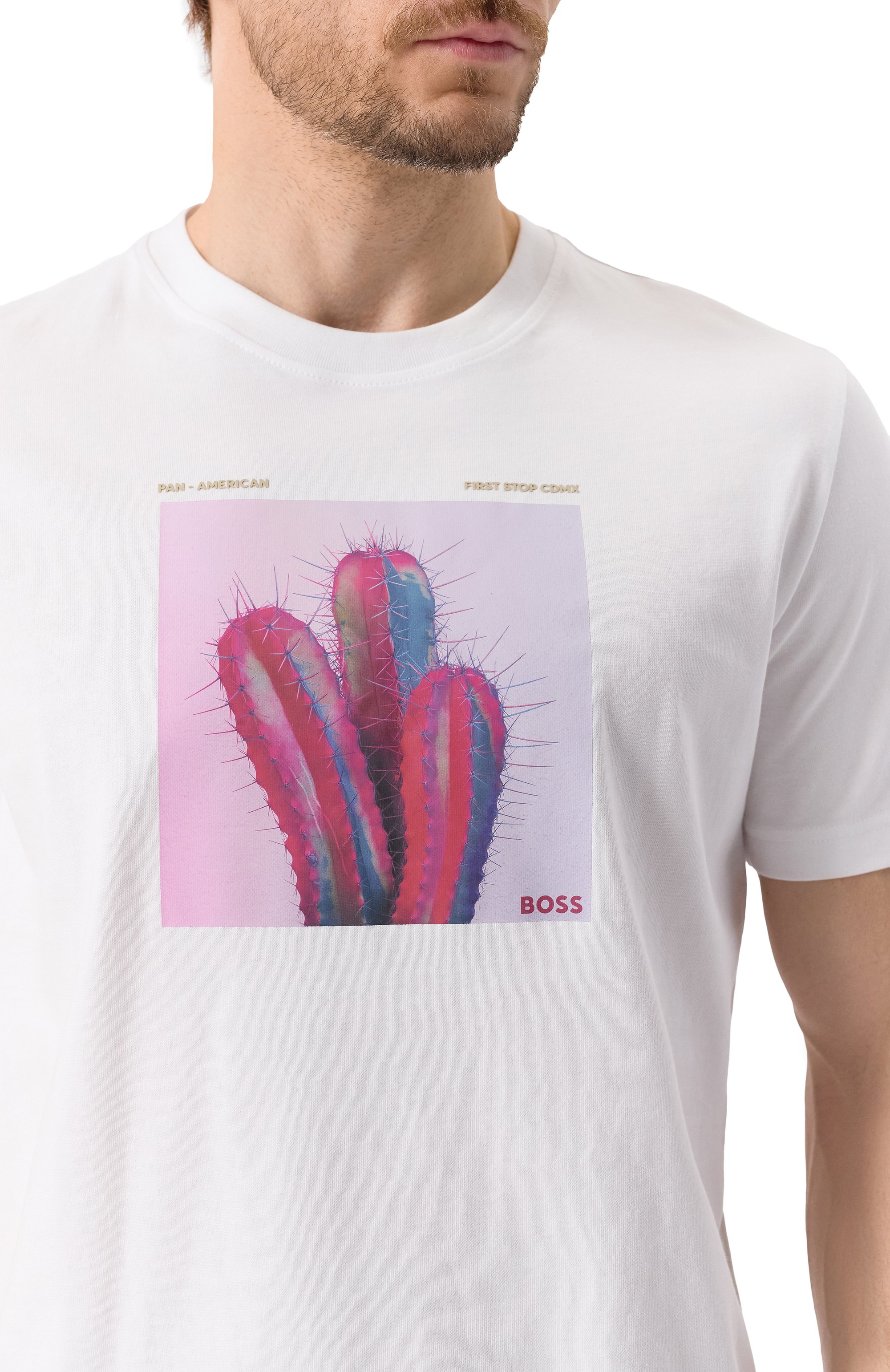 Хлопковая футболка BOSS ORANGE, арт. 50535079, фото 5