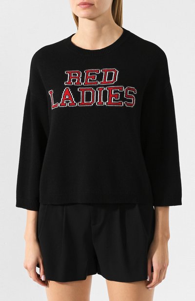 Свитер REDVALENTINO черного цвета по цене 43050 руб., арт. SR0KCB87/4MV, фото 3 Свитер REDVALENTINO, арт. SR0KCB87/4MV, фото 3