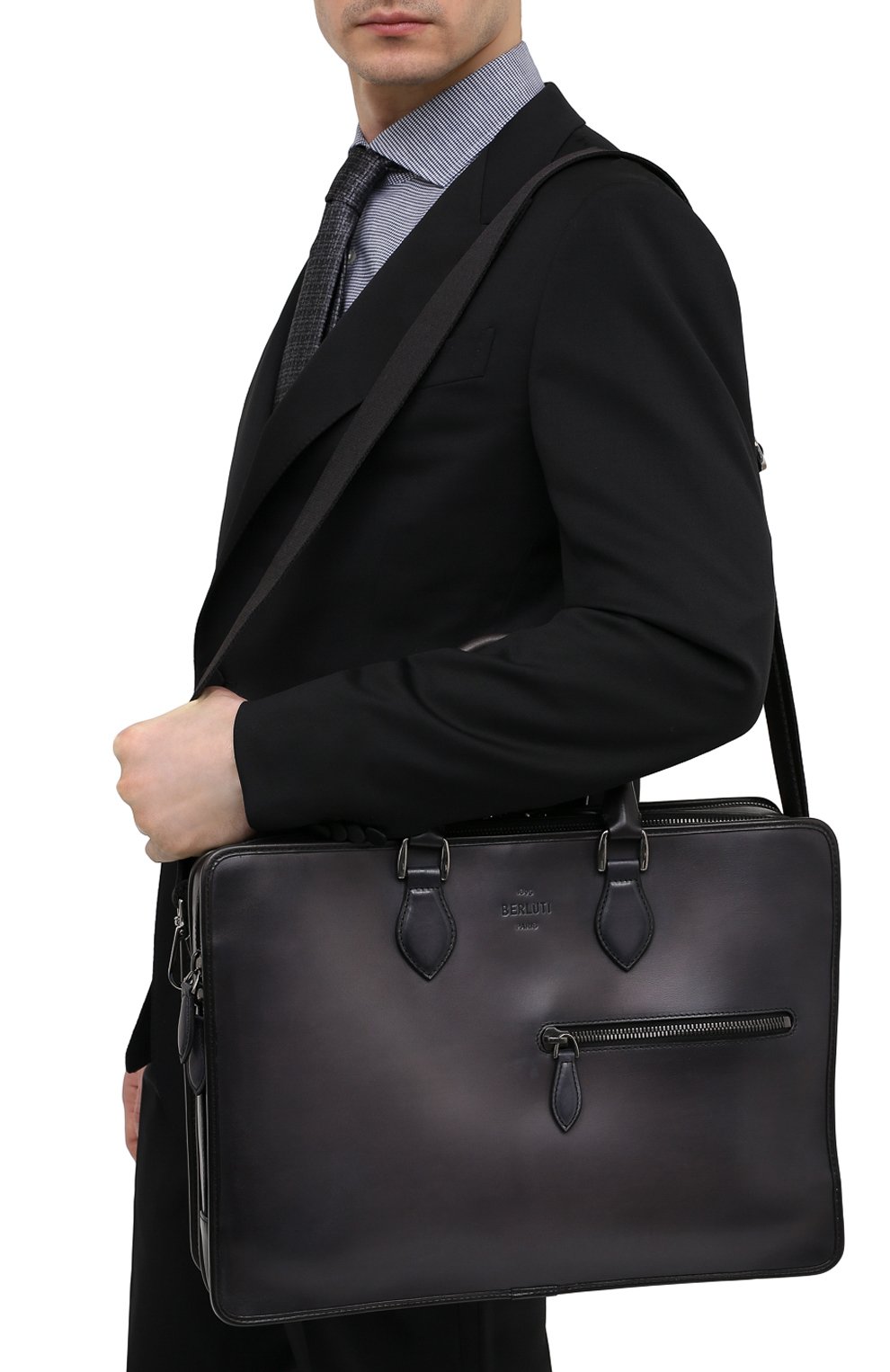 Кожаная сумка для ноутбука BERLUTI, арт. M204680, фото 5