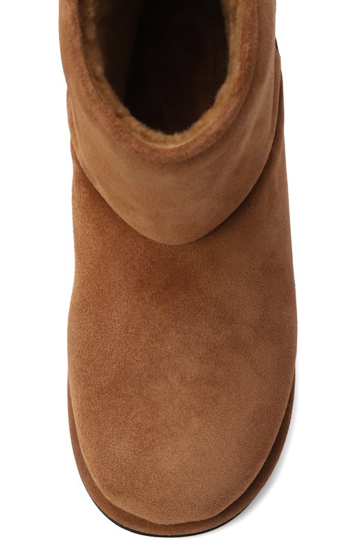 Замшевые полусапоги Heidi Amina Muaddi HEIDI B00T/CR0STA Коричневый  HEIDI B00T/CR0STA Фото 6