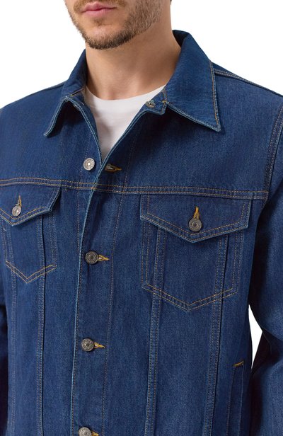 Джинсовая куртка 7 FOR ALL MANKIND темно-синего цвета по цене 32950 руб., арт. 7T470066-3K1, фото 5 Джинсовая куртка 7 FOR ALL MANKIND, арт. 7T470066-3K1, фото 5