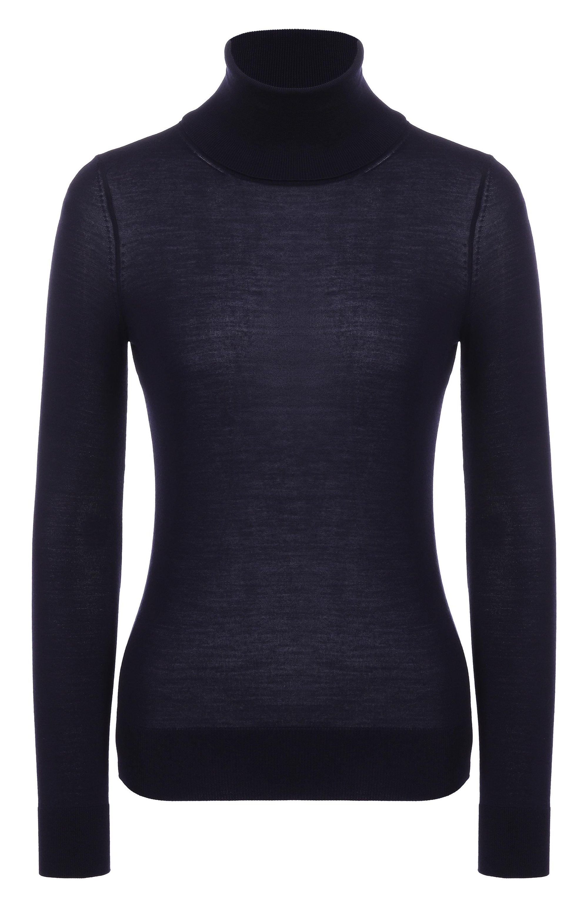 Шерстяная водолазка MVST темно-синего цвета по цене 128000 руб., арт. M0-M25.1MW.K401/34-48, фото 1 Шерстяная водолазка MVST, арт. M0-M25.1MW.K401/34-48, фото 1