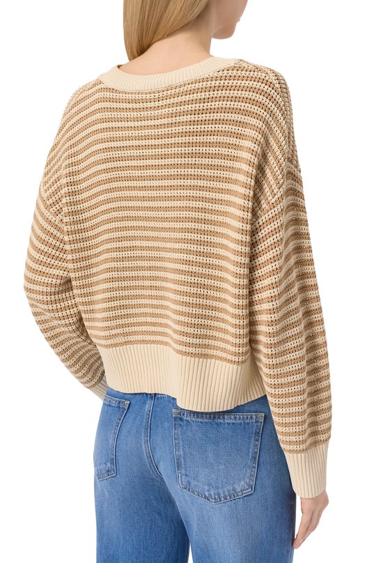Свитер из вискозы Twinset 251TP3321 Бежевый  251TP3321 Фото 4