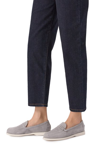 Замшевые лоферы yacht LE SILLA, арт. 6132Y020MGPPSUD/018, фот�о 3