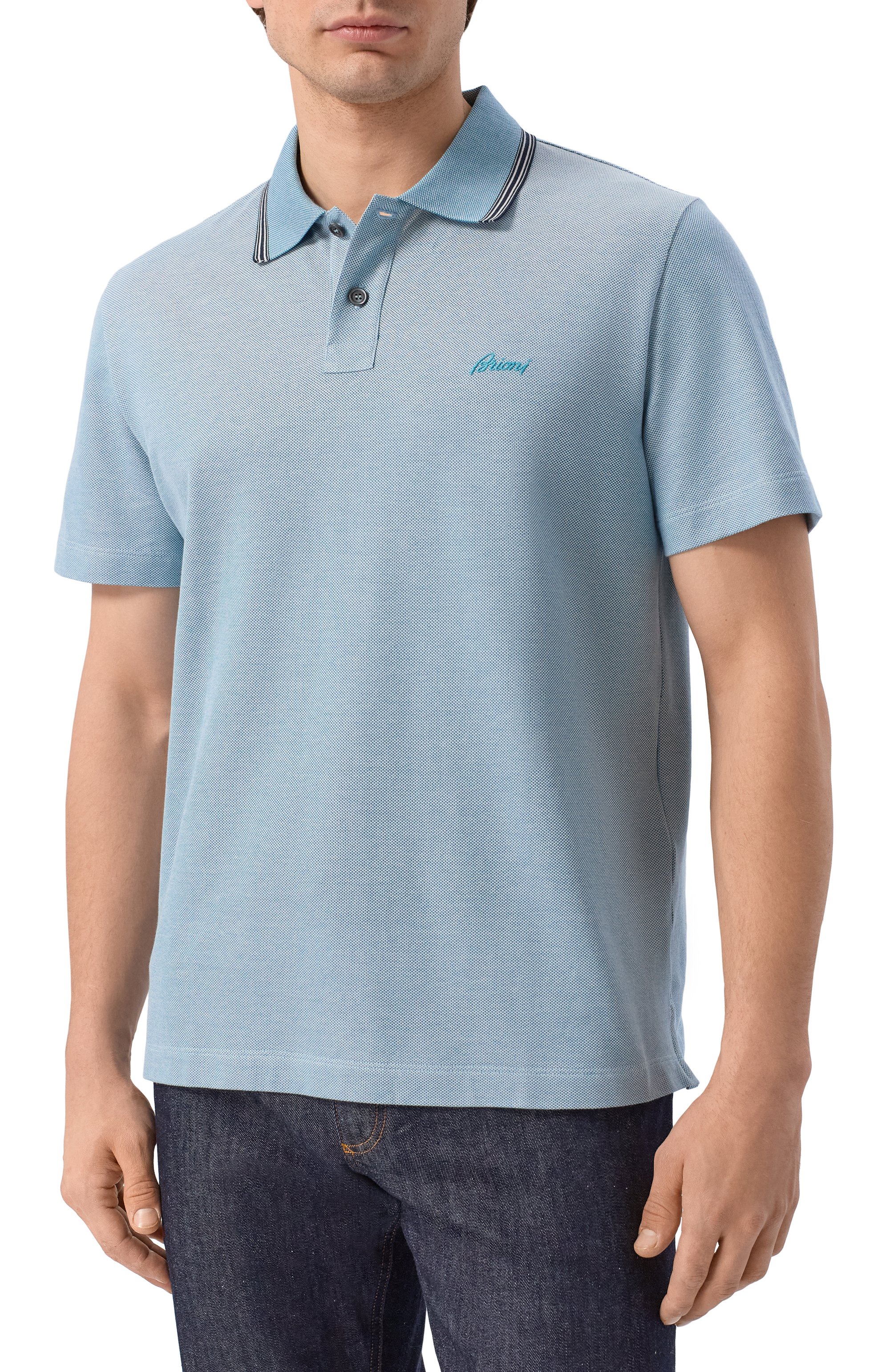 Хлопковое поло BRIONI, арт. UJTA0L/PA627, фото 3