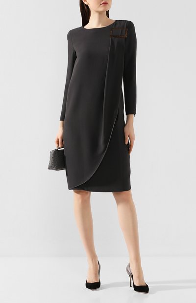 Кожаные туфли SERGIO ROSSI черного цвета по цене 65450 руб., арт. A43843-MCAS19, фото 2 Кожаные туфли SERGIO ROSSI, арт. A43843-MCAS19, фото 2