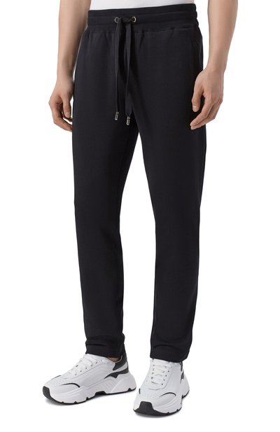 Хлопковые брюки DOLCE & GABBANA черного цвета по цене 78450 руб., арт. GZ12AT/G7P1C, фото 3 Хлопковые брюки DOLCE & GABBANA, арт. GZ12AT/G7P1C, фото 3