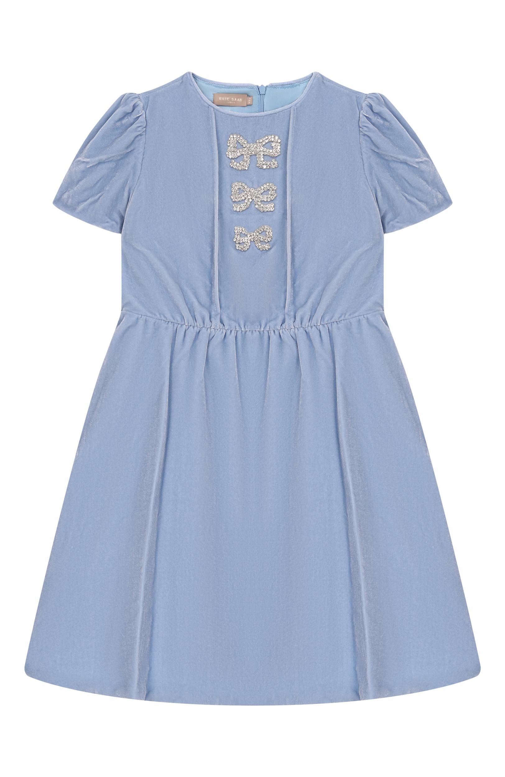 Платье из вискозы и шелка ELIE SAAB JUNIOR, арт. EFAB149/TS1127, фото 1