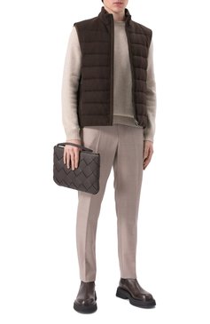 Мужская клатч diago large BOTTEGA VENETA темно-коричневого цвета, арт. 795632/V4FV1 | Фото 7 (Материал сплава: Проставлено; Драгоценные камни: Проставлено; Материал: Натуральная кожа; Размер: medium; Принт: Без принта)