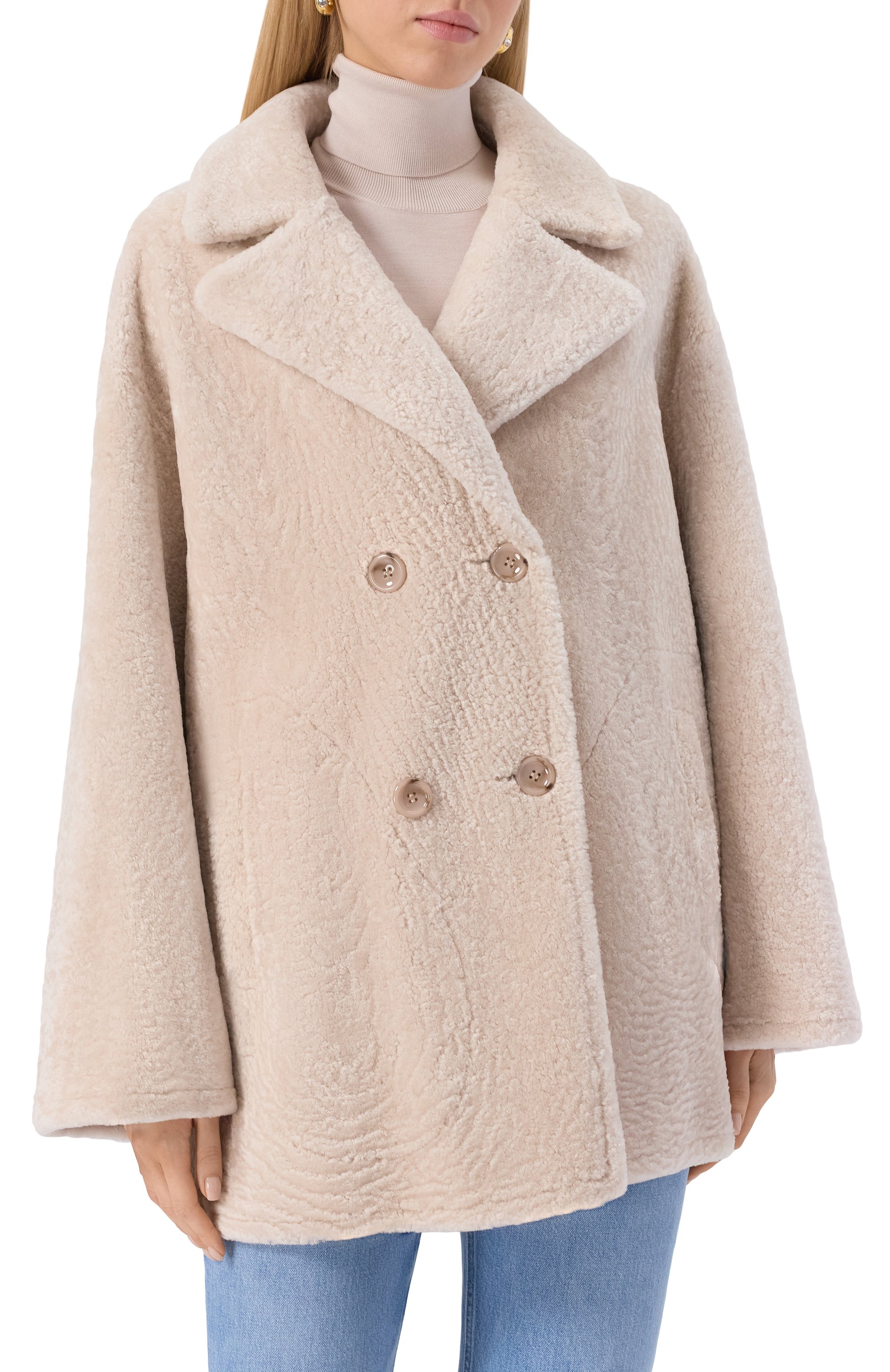 Дубленка из овчины MANZONI24, арт. 25M1213-S23N/48-50, фото 3