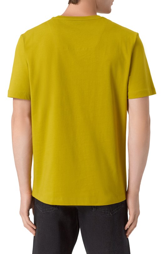 Хлопковая футболка Aeronautica Militare TS1580UJ00372 Жёлтый  TS1580UJ00372 Фото 4
