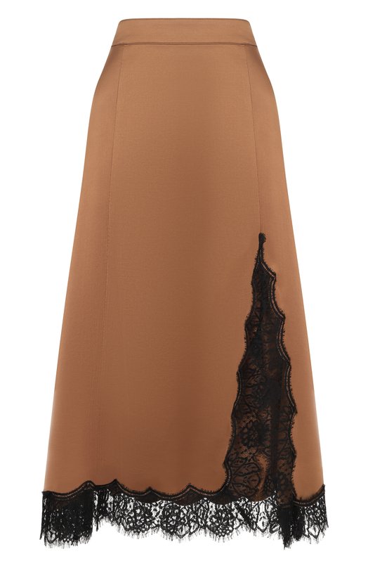 Юбка из вискозы Officine Generale S26WSKT153 Коричневый S26WSKT153