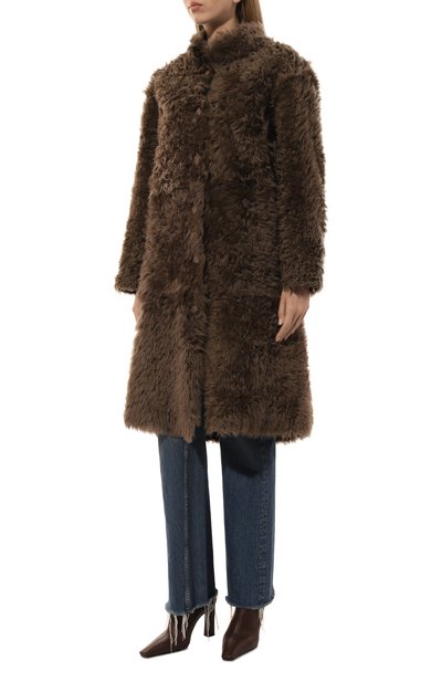 Двусторонняя дубленка из овчины CHAUD STUDIO коричневого цвета по цене 267500 руб., арт. TIGRADOCOAT22, фото 3 Двусторонняя дубленка из овчины CHAUD STUDIO, арт. TIGRADOCOAT22, фото 3