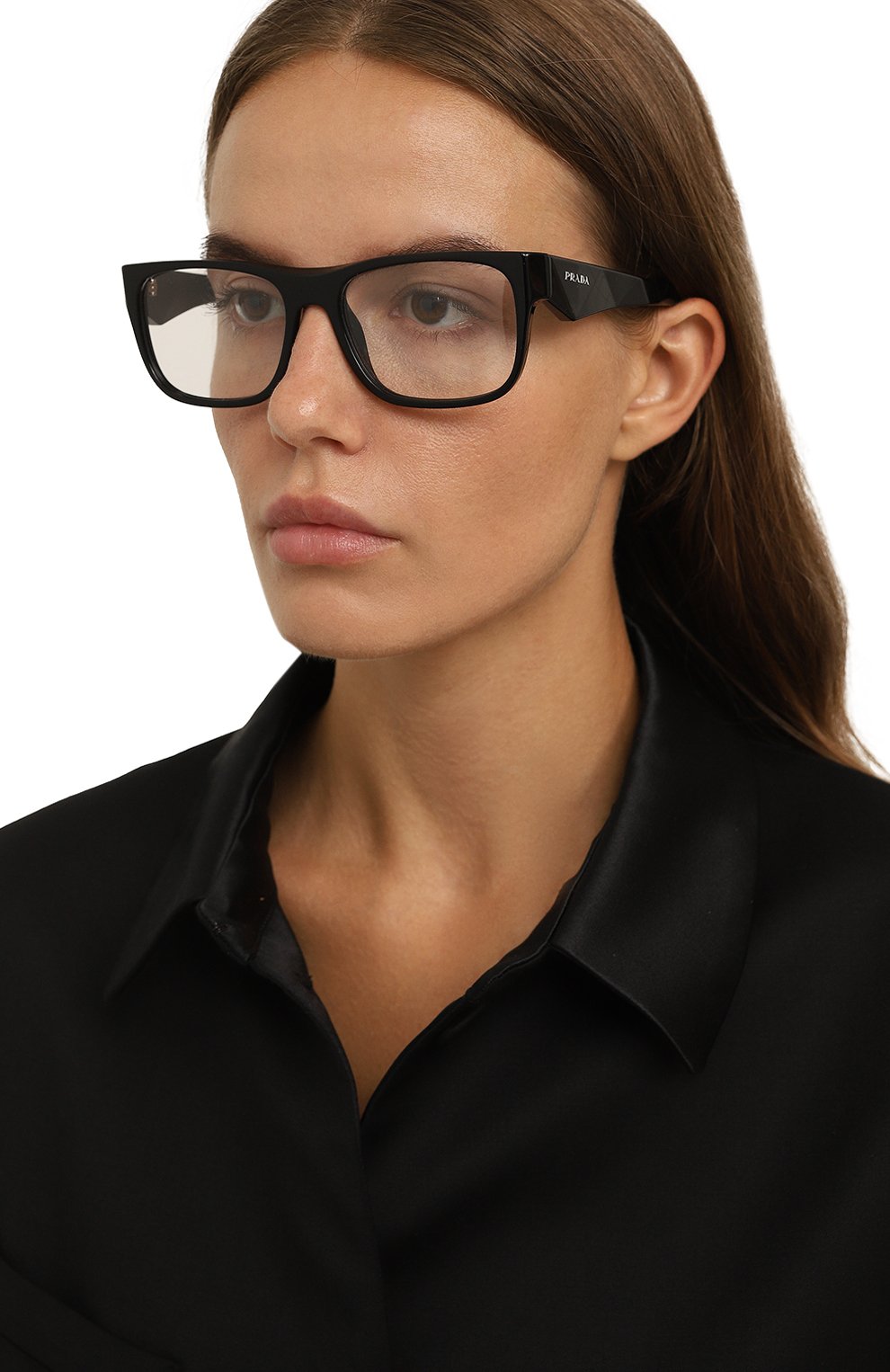 Оправа PRADA черного цвета по цене 47250 руб., арт. 22ZV-16K101, фото 2 Оправа PRADA, арт. 22ZV-16K101, фото 2