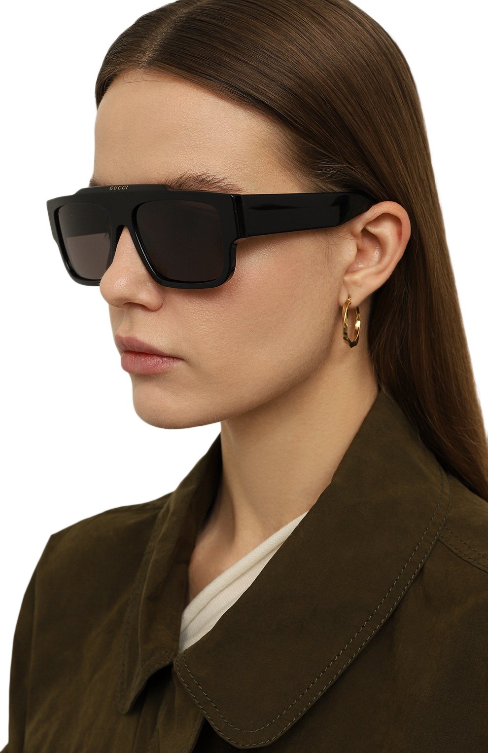 Солнцезащитные очки GUCCI черного цвета по цене 42000 руб., арт. GG1460S 001, фото 2 Солнцезащитные очки GUCCI, арт. GG1460S 001, фото 2