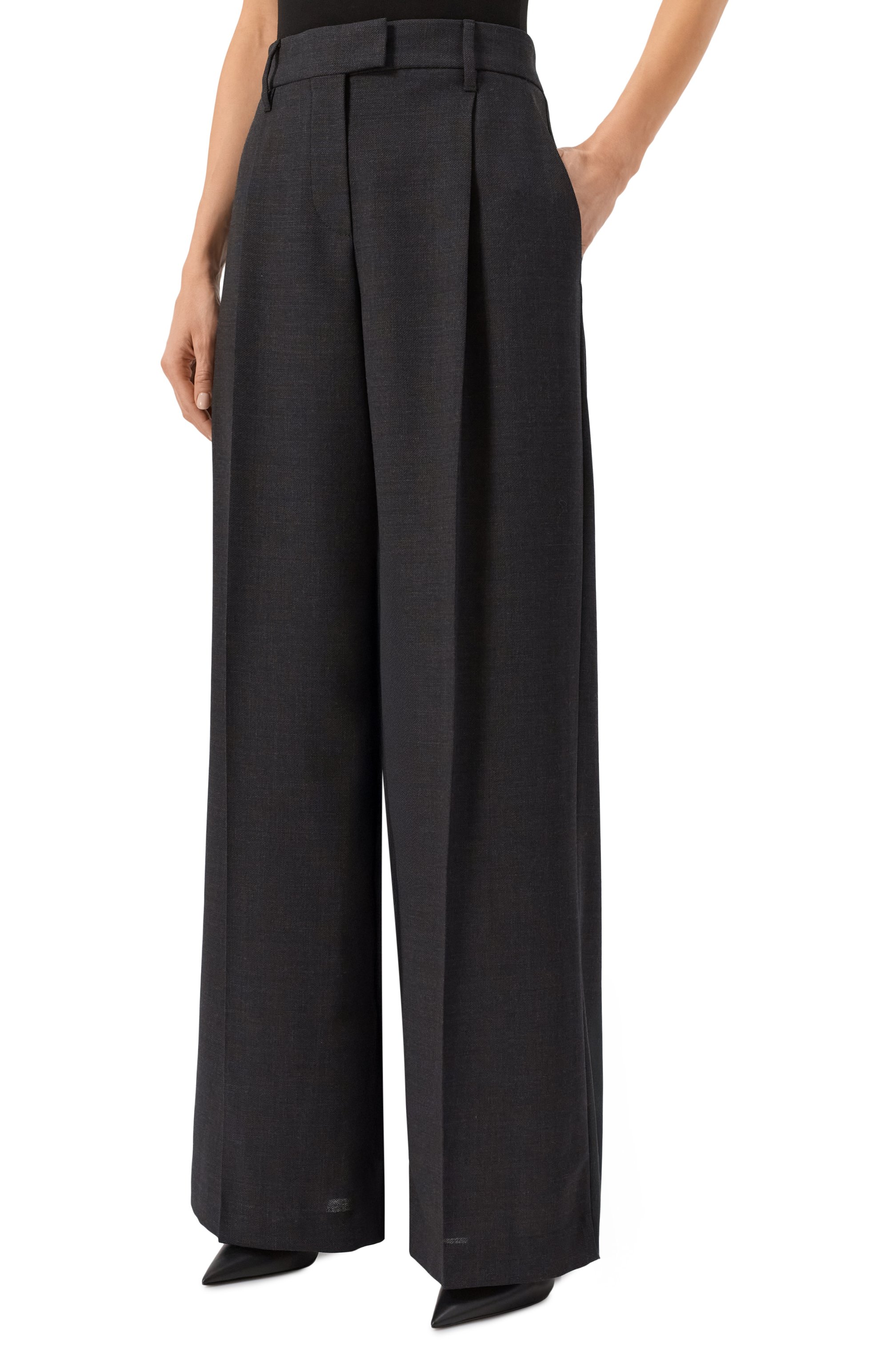 Шерстяные брюки BRUNELLO CUCINELLI, арт. MP507P8884, фото 4