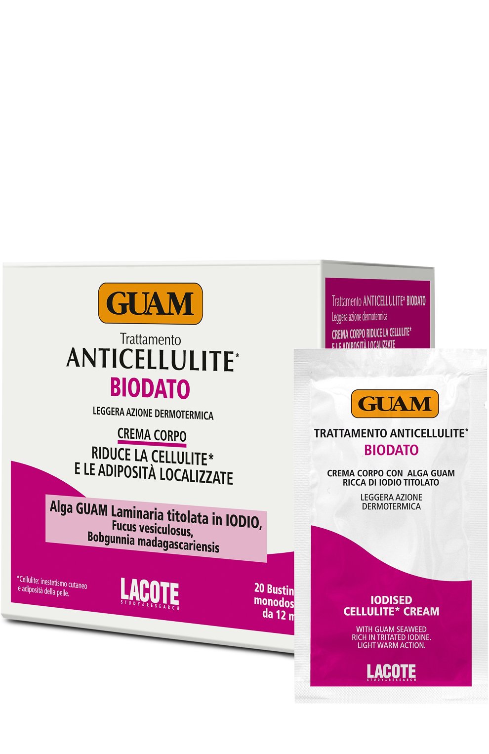 Антицеллюлитный крем в саше biodato anticellulite (20x12ml) GUAM, арт. 8025021405513, фото 1