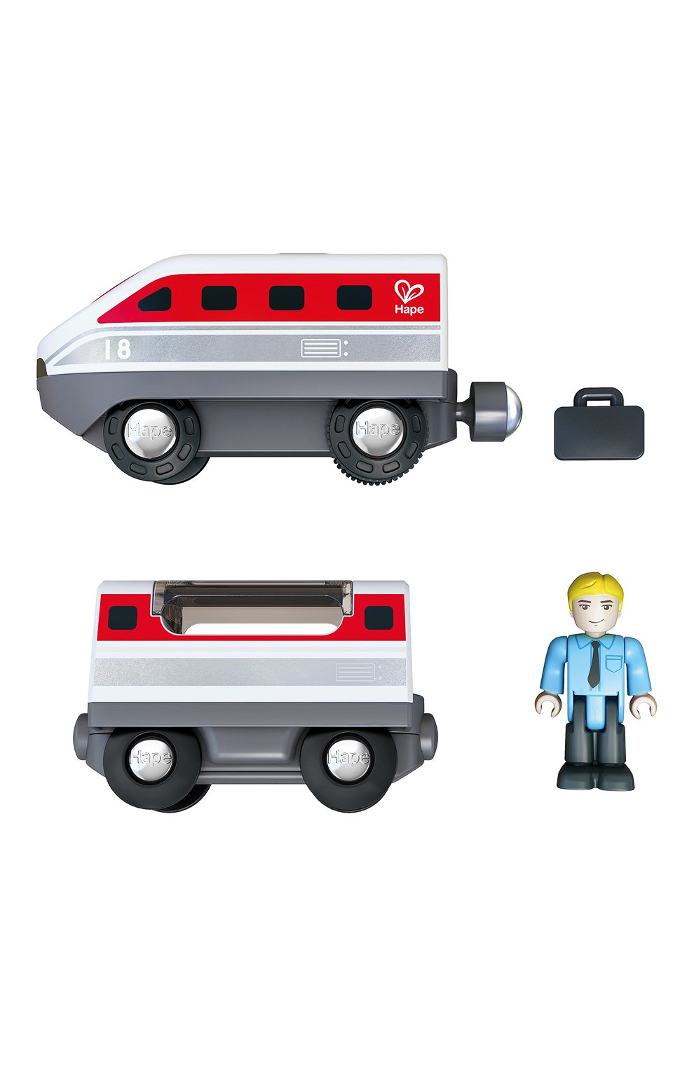 Игрушка поезд интер сити HAPE разноцветного цвета по цене 4990 руб., арт. E3774_HP, фото 2 Игрушка поезд интер сити HAPE, арт. E3774_HP, фото 2